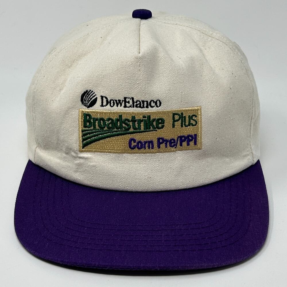 Vintage 90s DowElanco Broadstrike Hat Baseball Cap K-Products Snapback White